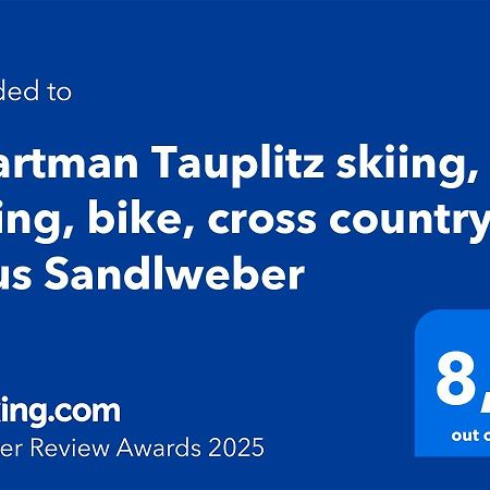 Apartman Tauplitz Skiing, Hiking, Bike, Cross Country - Haus Sandlweber Obersdorf Экстерьер фото